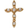 Cross Pendant with Diamond Ref 758996