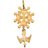 Huguenot Cross Pendant 24.5 x 12mm Ref 304650
