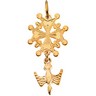 Huguenot Cross Pendant 24.5 x 12mm Ref 304650