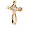 Cross Pendant with Diamond 25 x 17.5mm .2 CTW Ref 438939