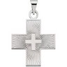 Greek Cross Pendant 15.5 x 14mm Ref 140128