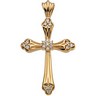 Cross Pendant with Diamond 28.5 x 20.5mm .32 CTW Ref 689187