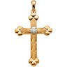 Cross Pendant with Diamond 32 x 22mm .1 CTW 3mm Diamond Ref 350055