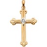 Cross Pendant with Diamond 32 x 22mm .02 CTW Ref 621466