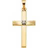 Cross Pendant with Diamond 21 x 13.5mm .03 CTW Ref 733231