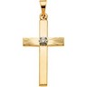 Cross Pendant with Diamond 21 x 13.5mm .03 CTW Ref 733231
