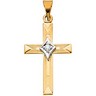 Cross Pendant with Diamond 21 x 14mm .02 CTW Ref 196398