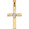 Cross Pendant with Diamond 21 x 14mm .02 CTW Ref 196398