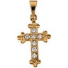 Cross Pendant with Diamond 14 x 10mm .07 CTW Ref 290928