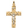 Two Tone Crucifix Pendant Ref 172939