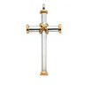 Two Tone Cross Pendant | 49 x 26.5 mm | SKU: R41220