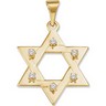 Star of David Pendant with Diamond .06 CTW Ref 530981