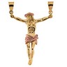 Crucifix Pendant with 14K Yellow and Rose Gold Ref 227525