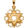 Star of David Pendant Height: 18.0mm; Width: 15.0mm Ref 523336