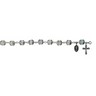 Diamond Cut Crystal Rosary Length: 7.5 in. Ref 238210