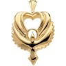 Holy Spirit Heart Pendant 23 x 15mm Ref 761437