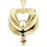 Holy Spirit Heart Pendant 30 x 20mm Ref 320867