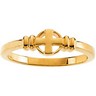 Cross Chastity Ring for Ladies 10K Yellow Gold 6.25mm Ref 266062