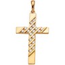 Diamond Cross Height: 28.0mm; Width: 18.0mm; 18x1.7; .36 CTW Ref 799924