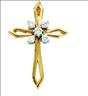 Diamond Cross 24 x 17mm .016 CTW Ref 505498