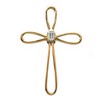 Cross Pendant with Diamond 28 x 20mm .05 CTW Ref 258454