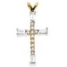 Cross Pendant with Diamond 20.5 x 12.25mm .39 CTW Ref 834000