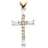 Cross Pendant with Diamond 20.5 x 12.25mm .39 CTW Ref 834000