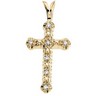 Cross Pendant with Diamond 20 x 13mm .07CTW Ref 379500