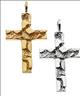 Nugget Cross Pendant 27 x 18mm Ref 179047