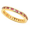 Genuine Ruby and Diamond Eternity Band 2.5mm width Ref 207017